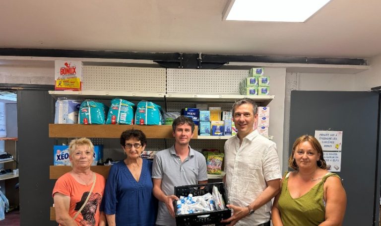 Prosuma donne des produits d'hygiène pour le Secours Populaire du Lot